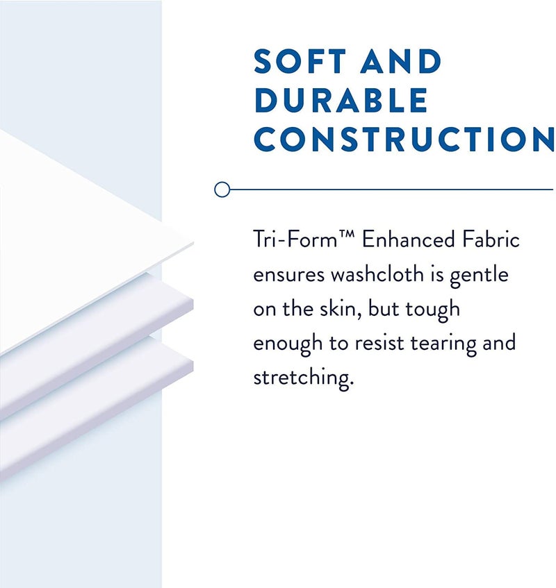 Prevail Soft Pack Adult Washcloths, Unisex Adult Incontinence Disposable Wipes for Men & Women, WW-715, 12"x 8", 48 Count - Image 3